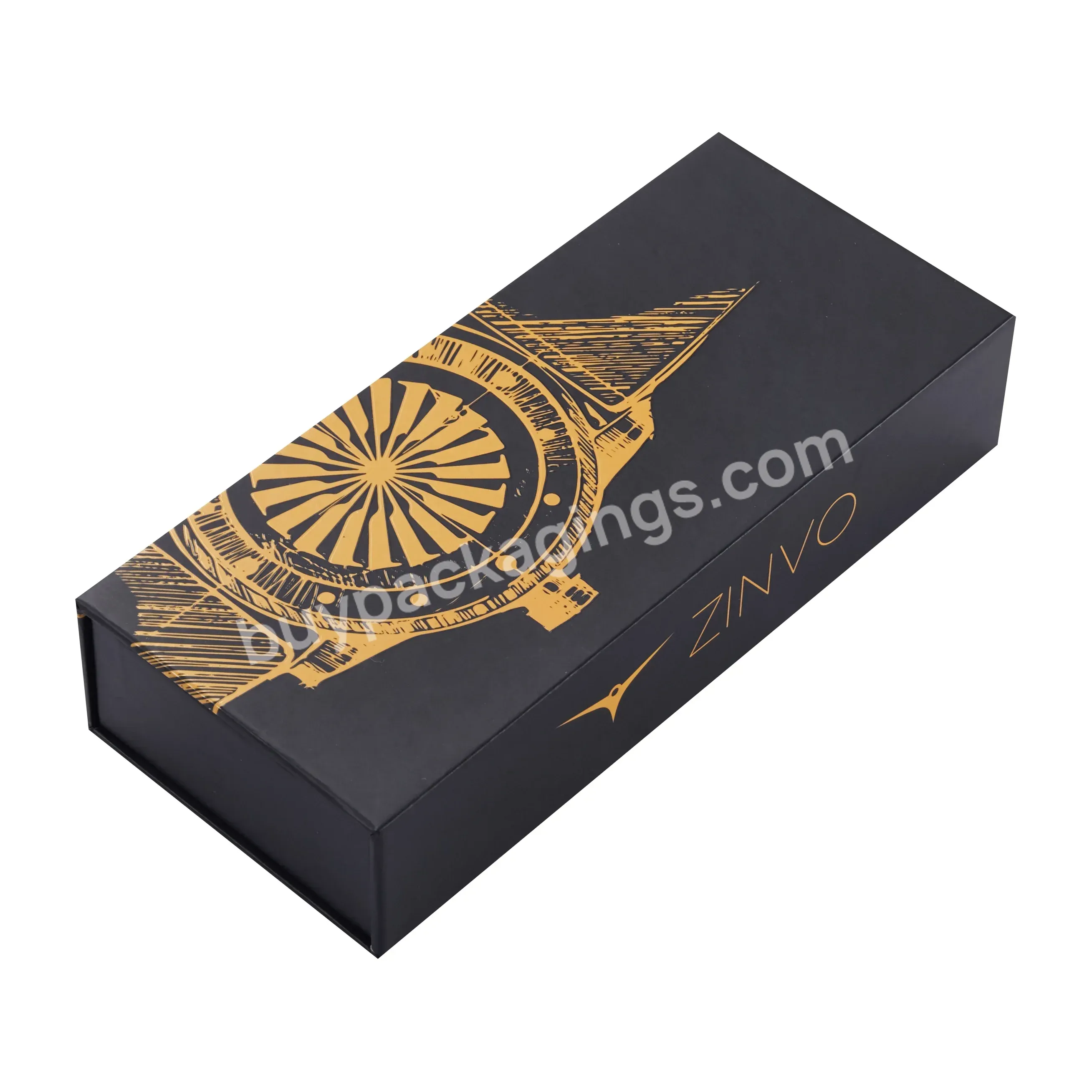 Luxury Design Sliding Drawer Gift Packaging Empty Soft Touch Paper Custom Watch Box Wholesale