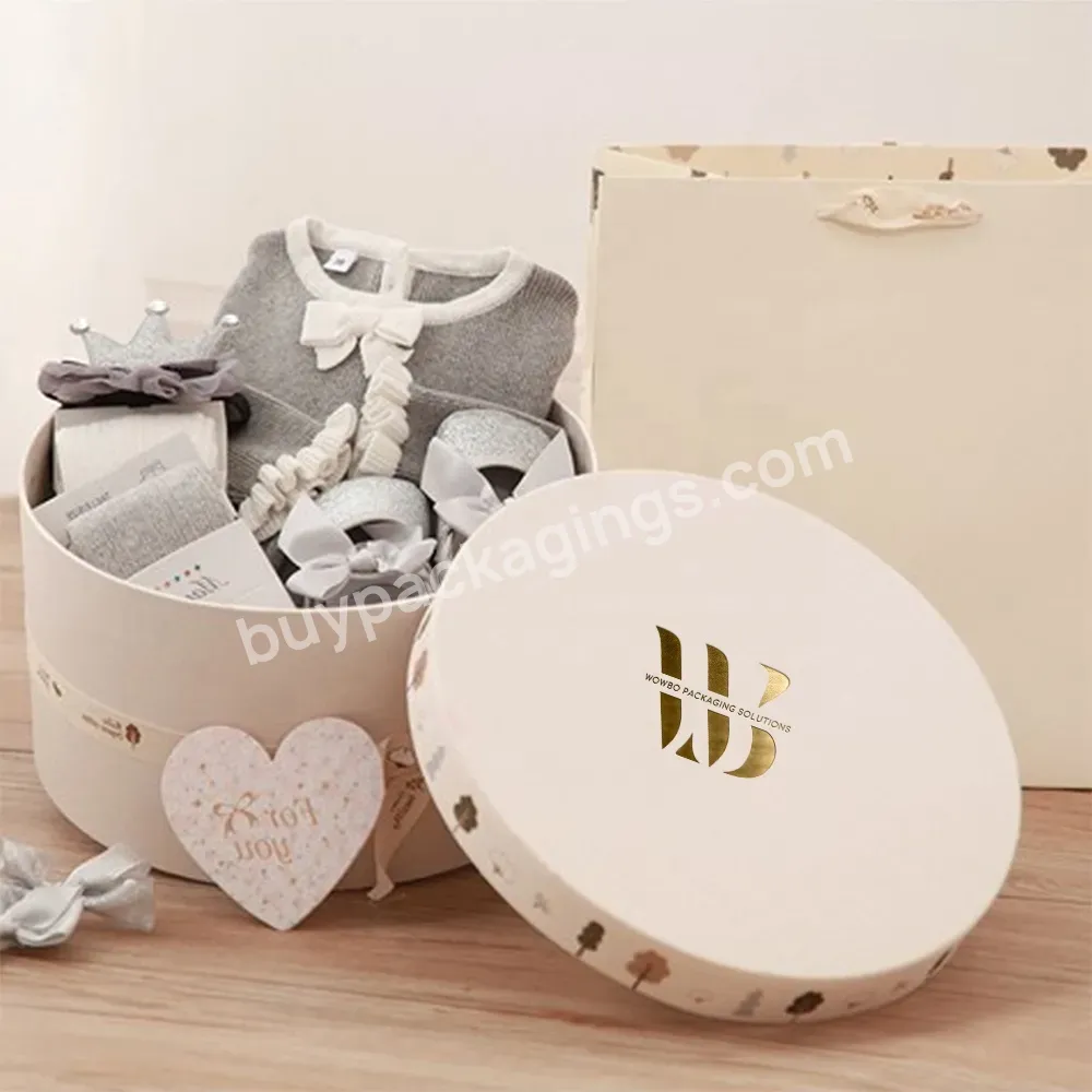 Luxury Suede Velvet Round Packaging Box Woman's Cloth Lingerie Sous Vetements Femme Shirts Eau Cologne Habit Accessories Packs