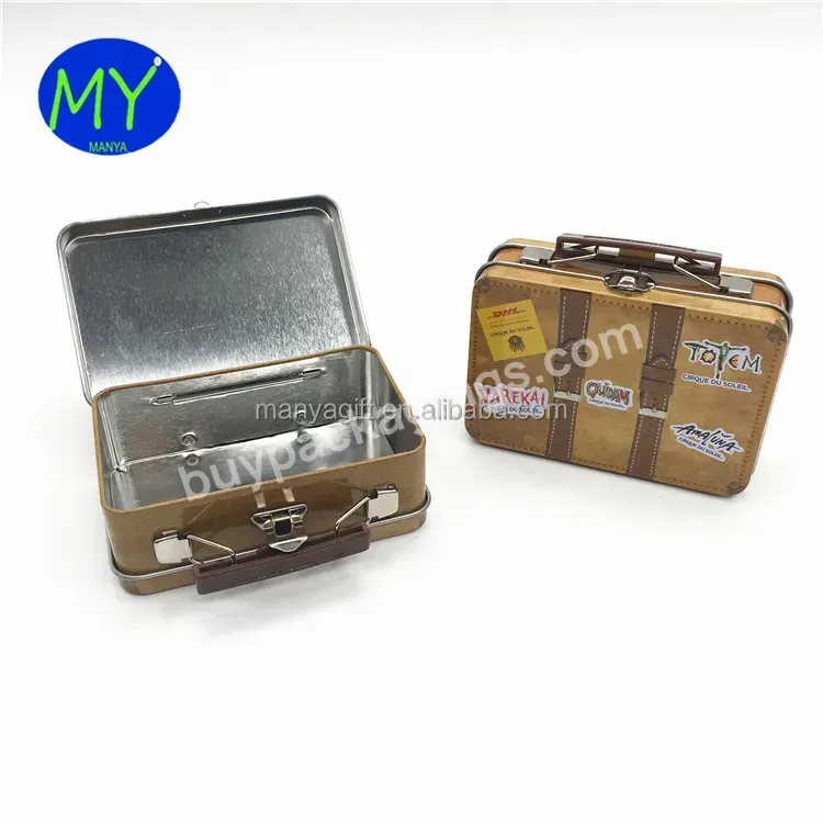 Made In China Lunch Small Metal Box With Handle For Promotion