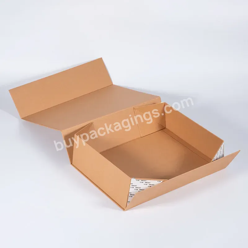 Magnetic Closure Folding Paper Box Custom Logo Brown Box Packaging Eco Friendly Gift Box - Buy Brown Box Packaging,Eco Friendly Gift Box,Magnetic Closure Folding Paper Box Custom Logo.