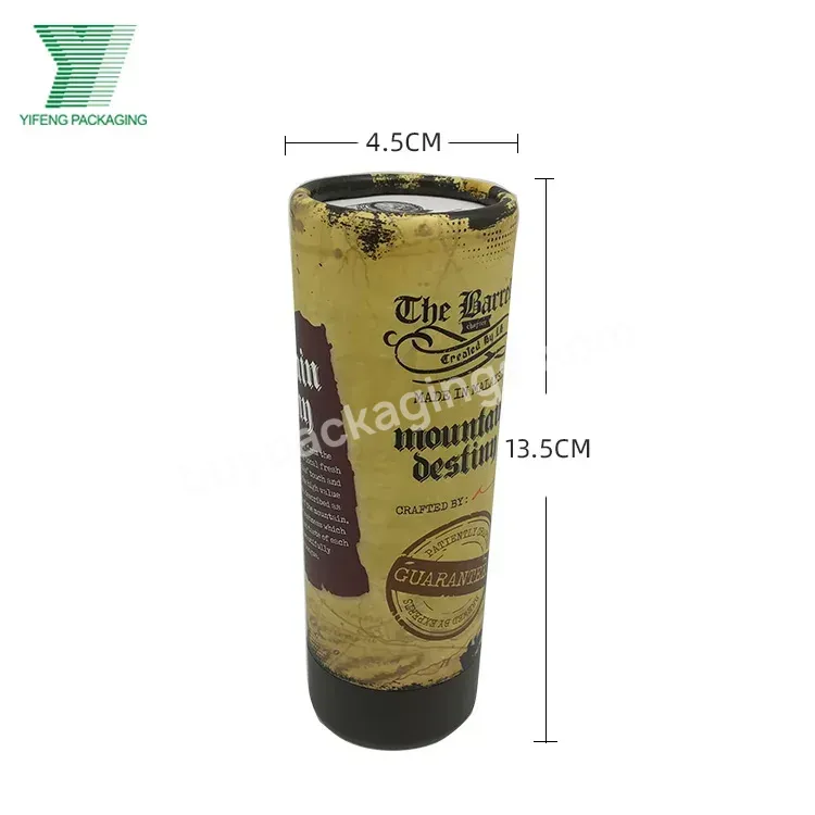 Manufacture White Custom Luxury Rigid Cardboard Box Cylinder Round Kraft Gift Packaging Paper Lip Balm Tube For Cosmetic Oil