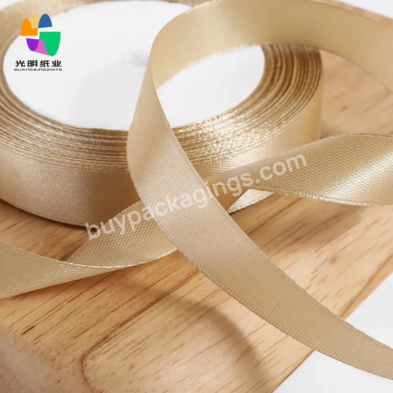 Manufacturer Supplier Custom Logo 100% Polyester Wrapping Printing Satin Ribbon For Wedding Gift Packaging