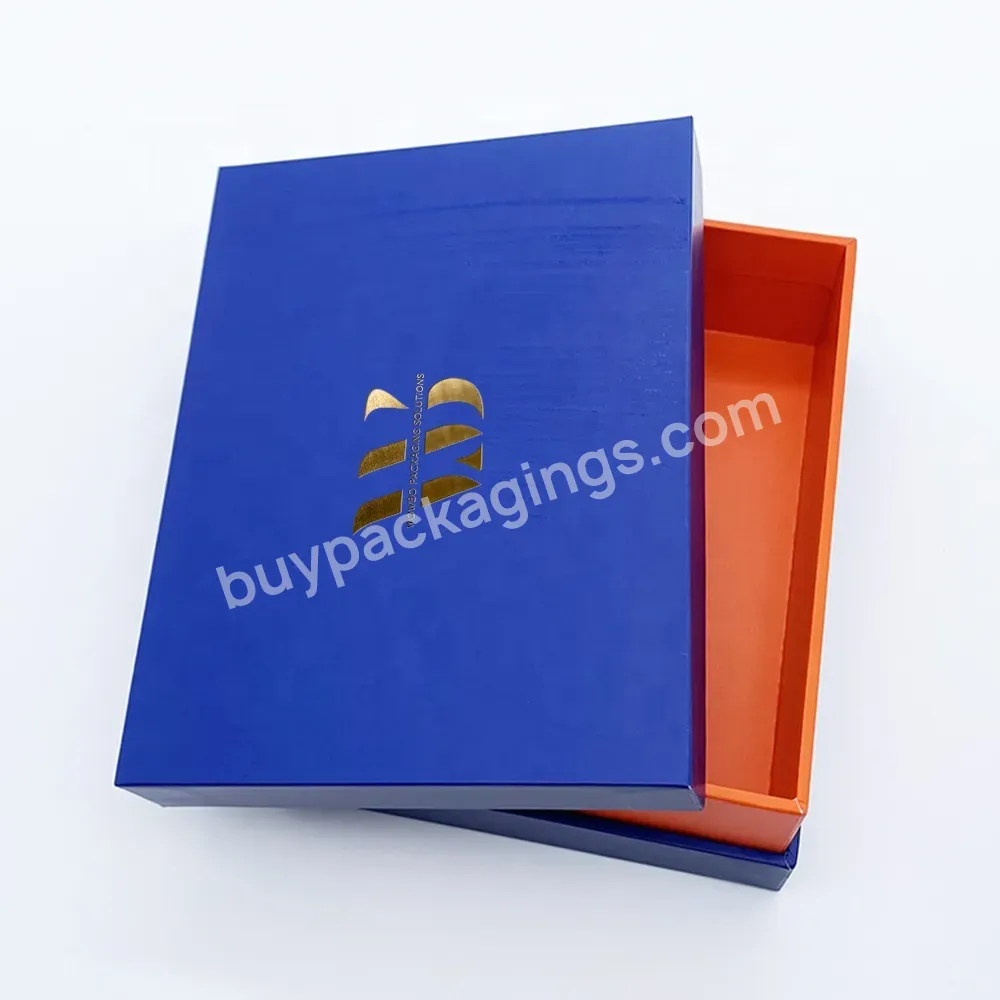 Matt Blue Luxury Customized Design Logo Hot Stamping Packaging Gift Box For Jewelry Packaging With Lids - Buy Top Ranking Art Paper Customized Design Big Capacity For Photo Frame Photo Album Packaging For Wedding Anniversary,Luxury Heavy Duty Big Cap