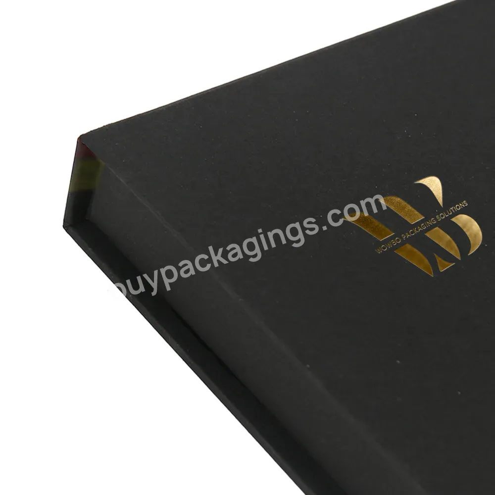 Matte Black Grain Texture Magnetic Lid Luxury Extra Large Gift Box For Clothes Christmas Gifts Cardboard Packaging