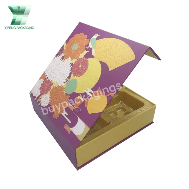 Mid-autumn Festival Premium Luxury Cardboard Moon Cake Gift Boxes Hard Moon Cake Box Packaging Customize