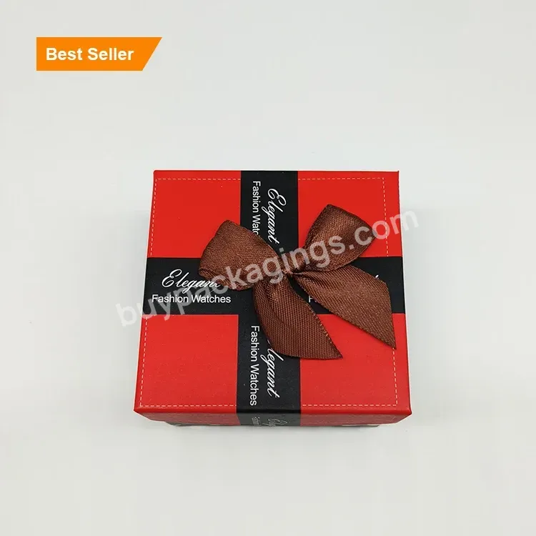 Modern Design Gift Box Luxury Custom Oem Customized Logo Item Industrial Packing Color Paper Watch Box With Pillow