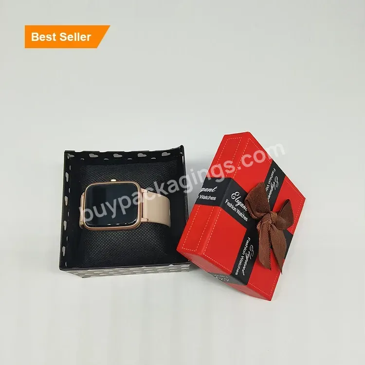 Modern Design Gift Box Luxury Custom Oem Customized Logo Item Industrial Packing Color Paper Watch Box With Pillow