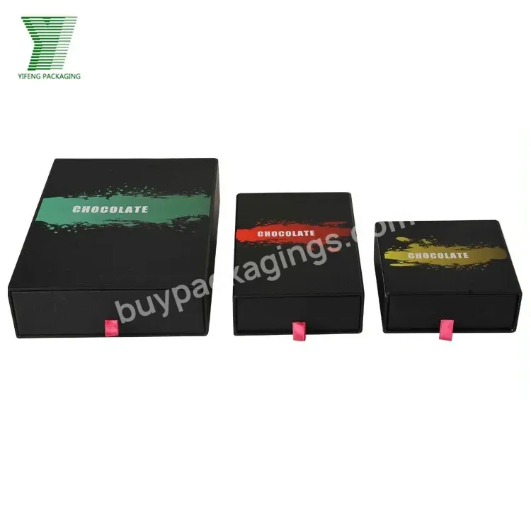 Multi Style Empty Drawer Chocolate Gift Boxes Wholesale Food Garde Exquisite Chocolate Box