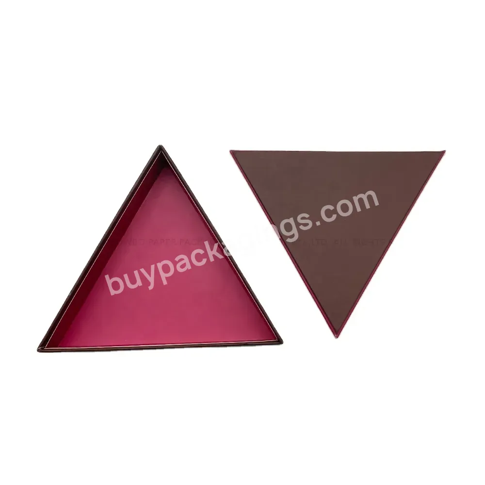 New Arrival Fancy Design Customized Logo Printing Triangle Gift Box With Lid And Base For Chocolate Candy Sweet Packaging - Buy Cute Chocolate Sweet Packaging Gift Box With Embossed Logo Gold Foil With Cardboard Inside,Low Moq Mixed Color Small Trian