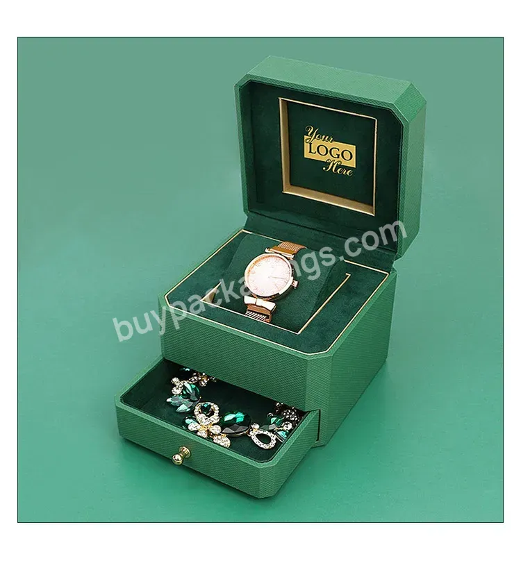 New Design Cajas De Reloj Modern Portable Leather Watch Gift Box For Smart Mechanical Quartz Watches Packing