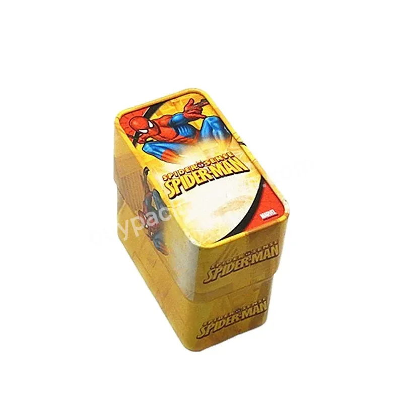 New Fancy Rectangular Metal Watch Tin Box For Kids Tin Box Packaging