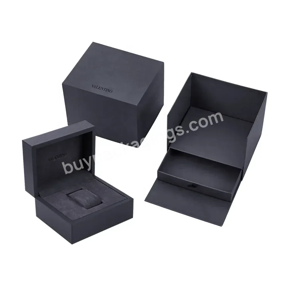 Oem Wholesale Factory Wooden Single Wrist Watch Packaging Case Pu Leather Storage Custom Watch Display Gift Box