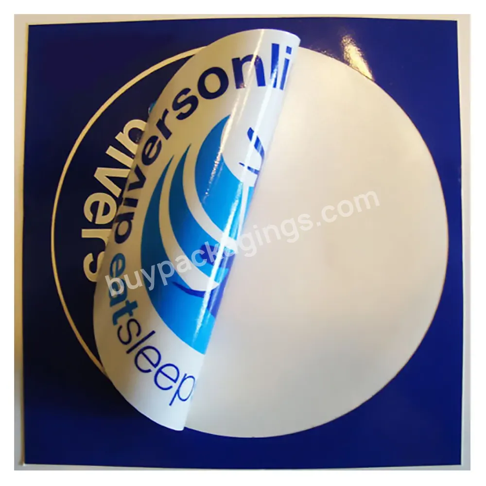 Outdoor Durable Uv Proof Printing Custom Reusable Removable Round Static Cling Window Decal Double Sided Sticker