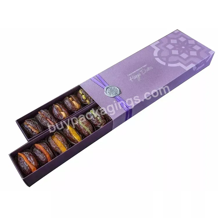 Paper Luxury Baklava Dates Chocolate Packing Packaging Gift Boxes Date Box For Ramadan