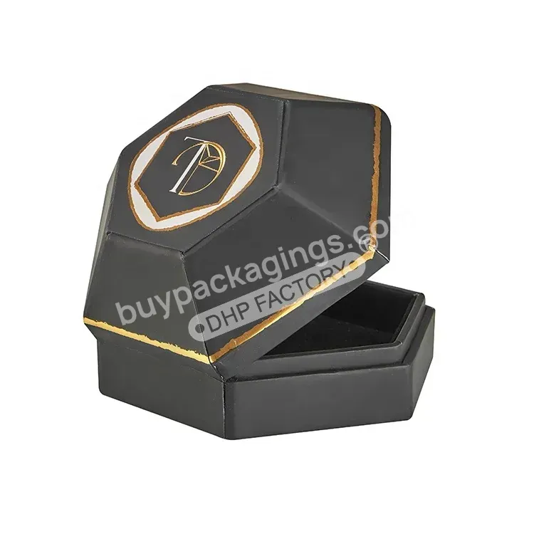 Personalized Stamping Logo Sturdy Cardboard Hinged Lid Bracelet Jewlery Gift Shipping Hexagon Watch Packaging Box