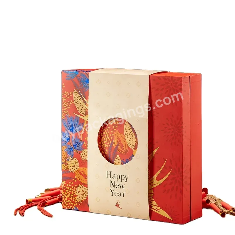 Portable Corrugated Truffle Wrap Printable Kraft Happy New Year 2023 Paper Box Disposable Shipping Canada Emballage Lait Sachets