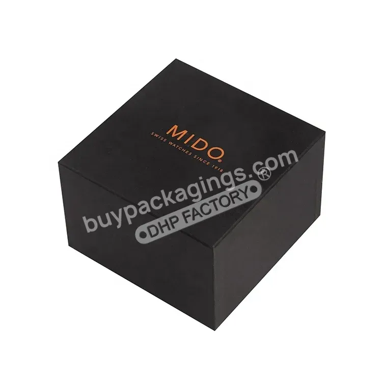 Premium High End Custom Logo Made Handwork Mdf Wooden Watch Packaging Gift Box