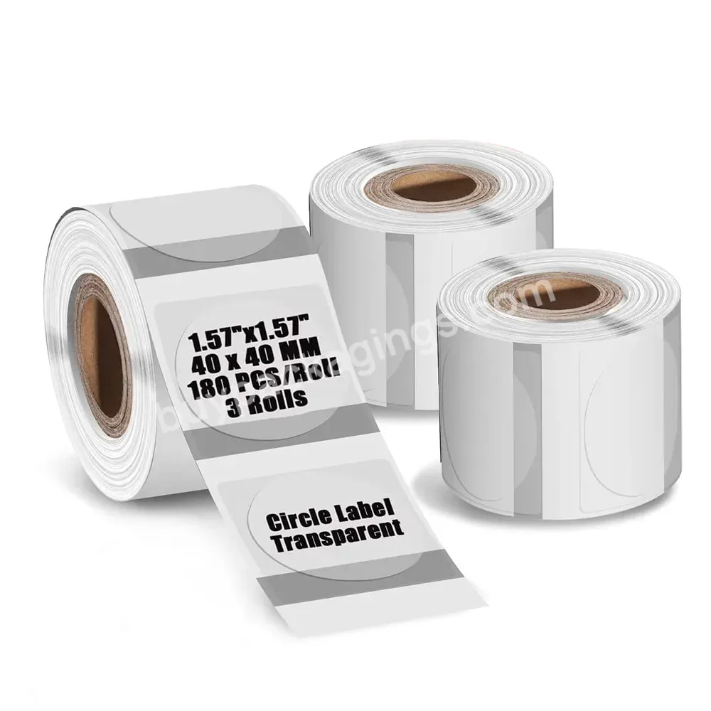 Premium Transparent Thermal Label Roll Clear Direct Thermal Sticker Paper For Thermal M110s M220 M200 M120 M110 Printer Labels