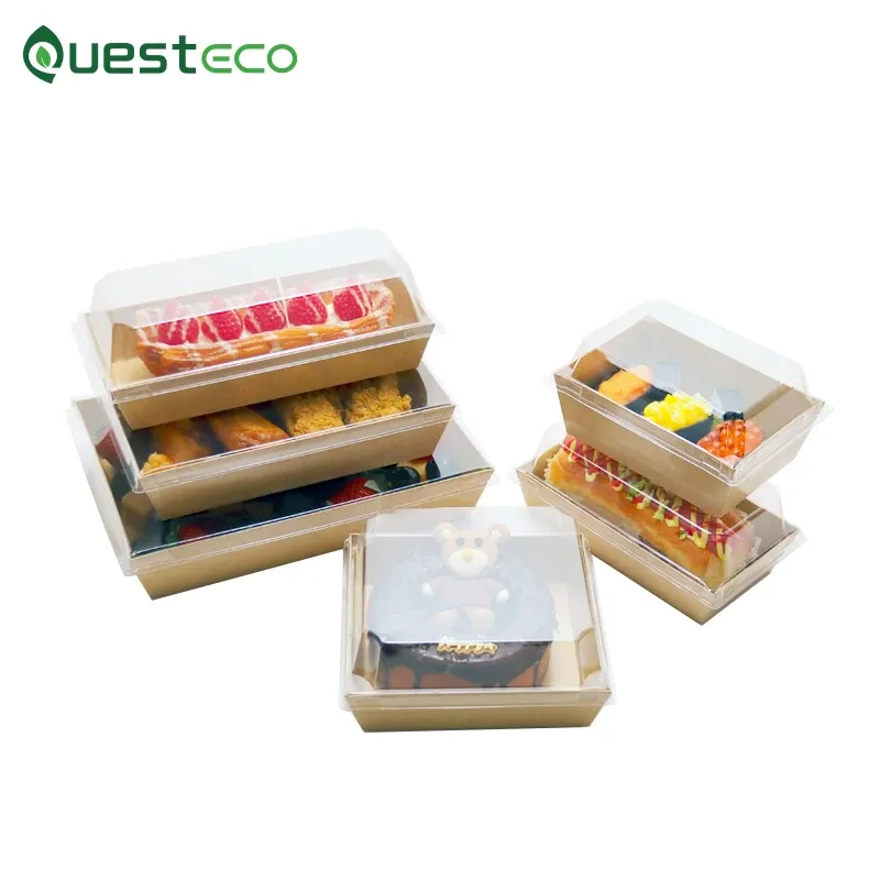 Printing Take Away Food Grade Wasabi Sushi Burrito Packaging Paper Box