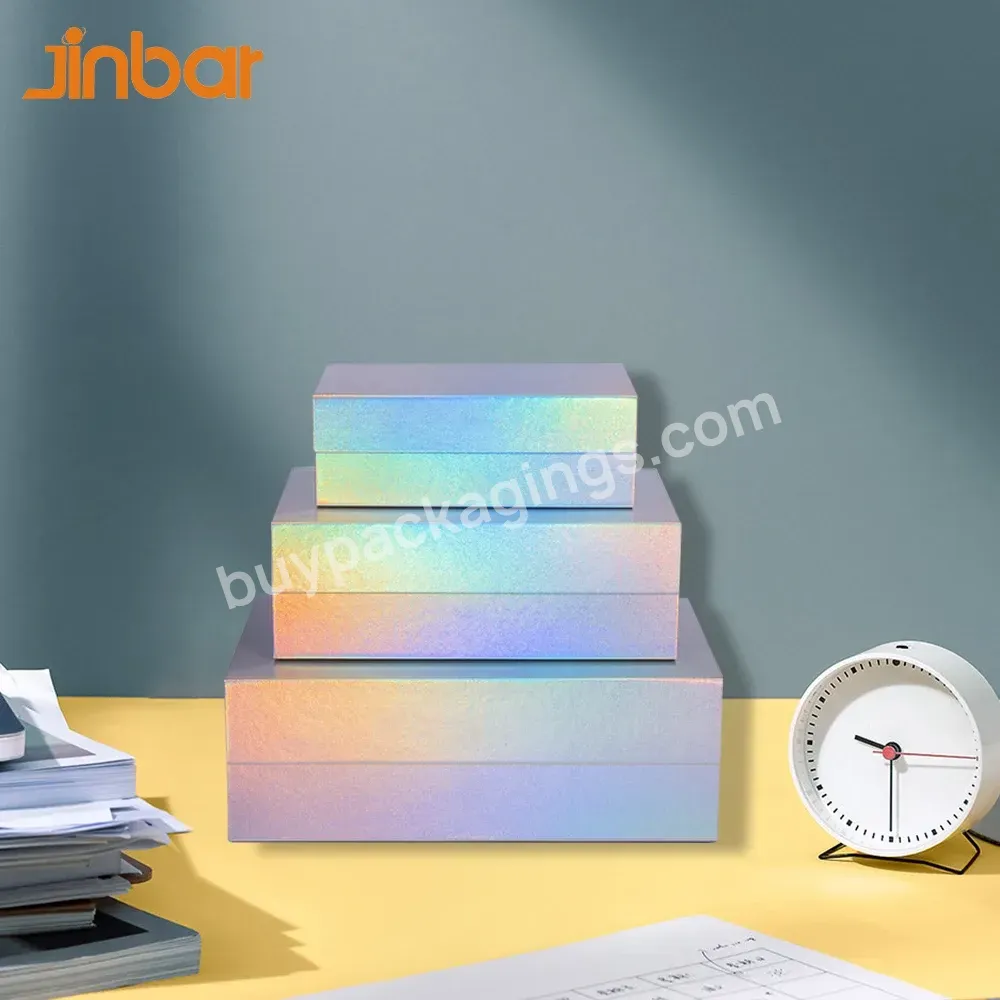 Professional Print Solutions For Lash Boxes Wholesale Holographic Magnetic Box With Ribbon Handles Luxe Gift Packaging - Buy Lash Boxes Wholesale,Holographic Magnetic Box With Ribbon Handles,Luxe Gift Box.