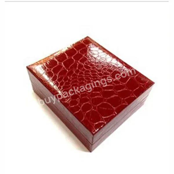 Red Crocodile Pattern Jewelry Box