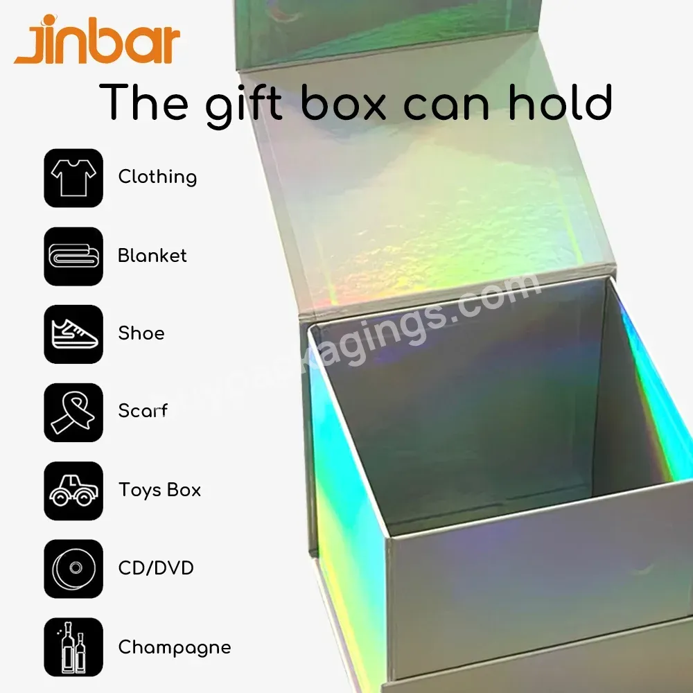 Retail Packaging Trends Fold Magnetic Lid Holographic Packaging Box Cube Baby Toys Box For Christmas Candles In Gift Box - Buy Holographic Packaging Box,Baby Toys Box,Cube Packaging Box.