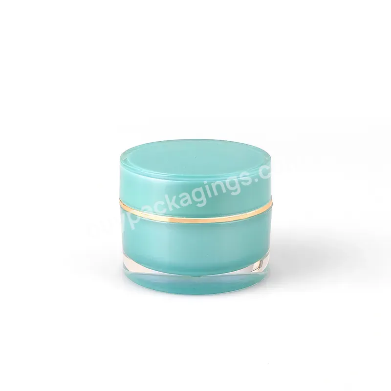 Sengmi 20g Small Acrylic Jar Factory Direct Sell In Stock Green Empty Cosmetic Cream Jar Plastic Cream Containers - Buy Cream Containers,Cosmetics Jar 20g,Acrylic Jar.