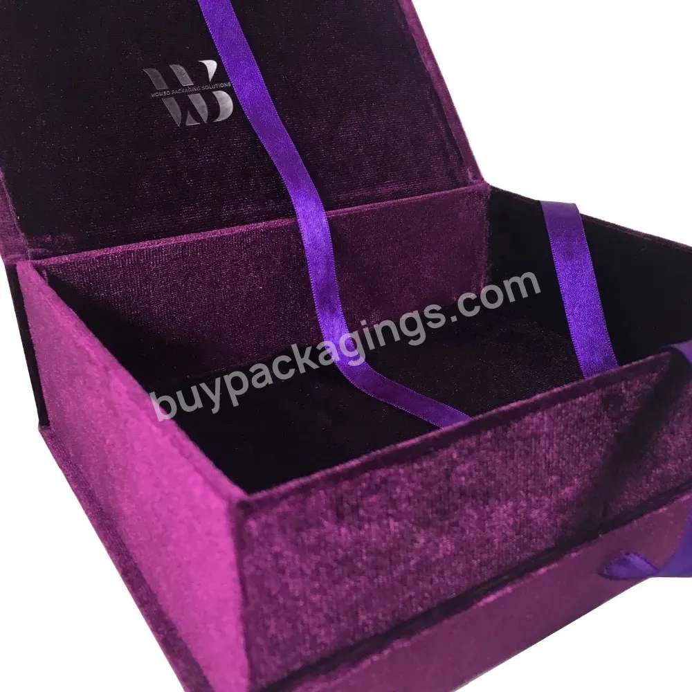 Silk Ribbon Wholesale Large Foldable Cardboard Paper Purple Velvet Lining Clothing Women Dress Bra Perruques Packaging Gift Box - Buy Kit Pedi-vac Cosmetics Parfum Canvas Flat Instachill You Kylie Saffron Okta Babyshark Calendar Hp Buy Avent Frame Pa