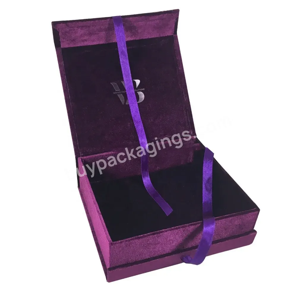 Silk Ribbon Wholesale Large Foldable Cardboard Paper Purple Velvet Lining Clothing Women Dress Bra Perruques Packaging Gift Box - Buy Kit Pedi-vac Cosmetics Parfum Canvas Flat Instachill You Kylie Saffron Okta Babyshark Calendar Hp Buy Avent Frame Pa