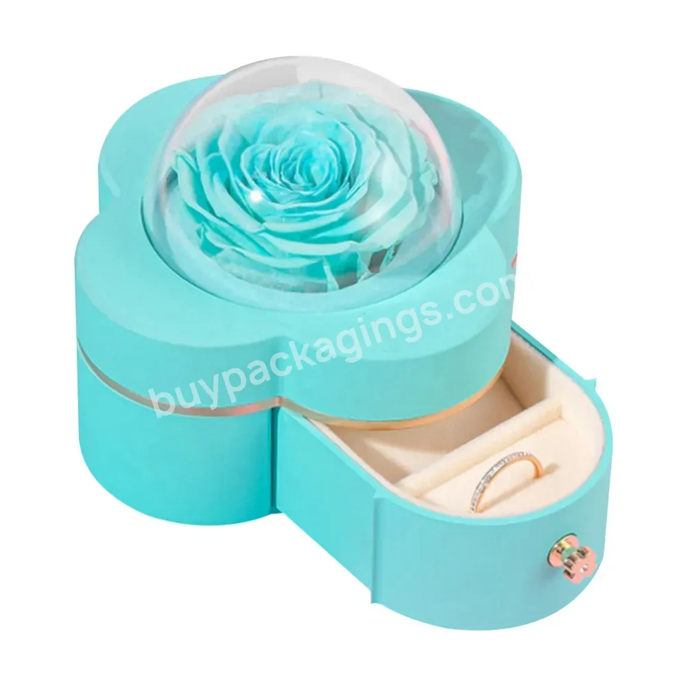 Special Design Hot Selling New Design Preserved Rose Box Flower Rose Gift Box With Drawer