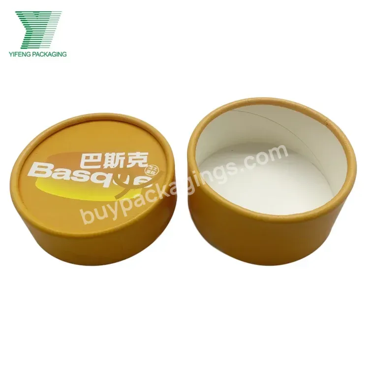 Supplier Custom Round Macarons Box Food Cake Boards Round Paper Gold Foil Recyclable Cake Box