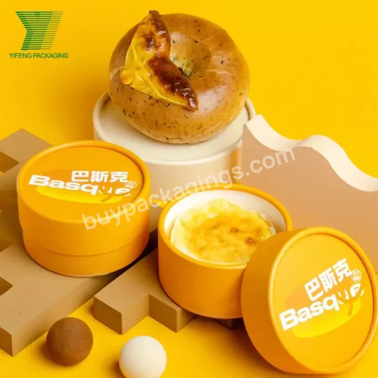 Supplier Custom Round Macarons Box Food Cake Boards Round Paper Gold Foil Recyclable Cake Box