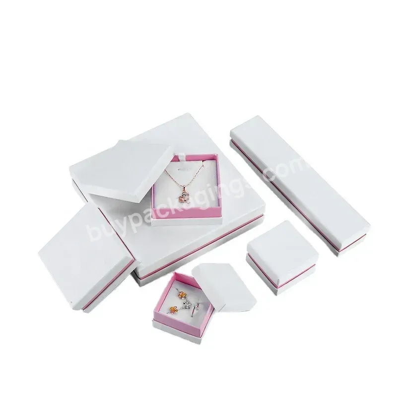 Tong Xing Jewelry Paper Box Accessories Packing Rts In White Pink Package For Bracelet Jewelry Packing Paper Box