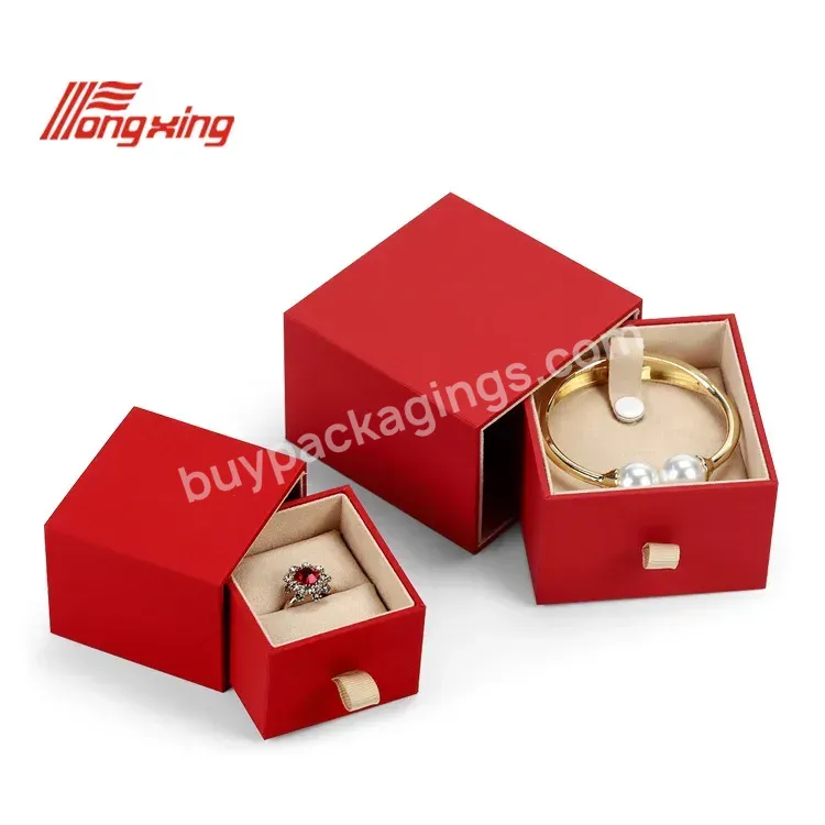 Tongxing Custom Logo Luxury Paper Box Jewellery Packaging Drawer Box Bracelet Ring Necklace Jewelry Boxes