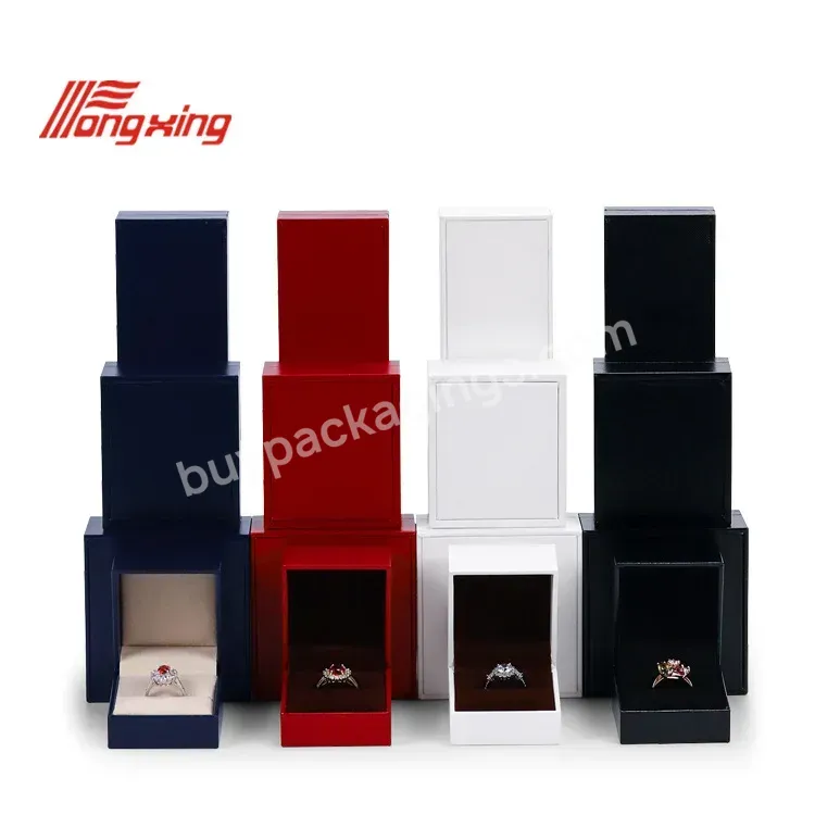 Tongxing Customized Logohigh-end Jewelry Box Pu Leather Pendant Box Jewelry Packaging Diamond Ring Box