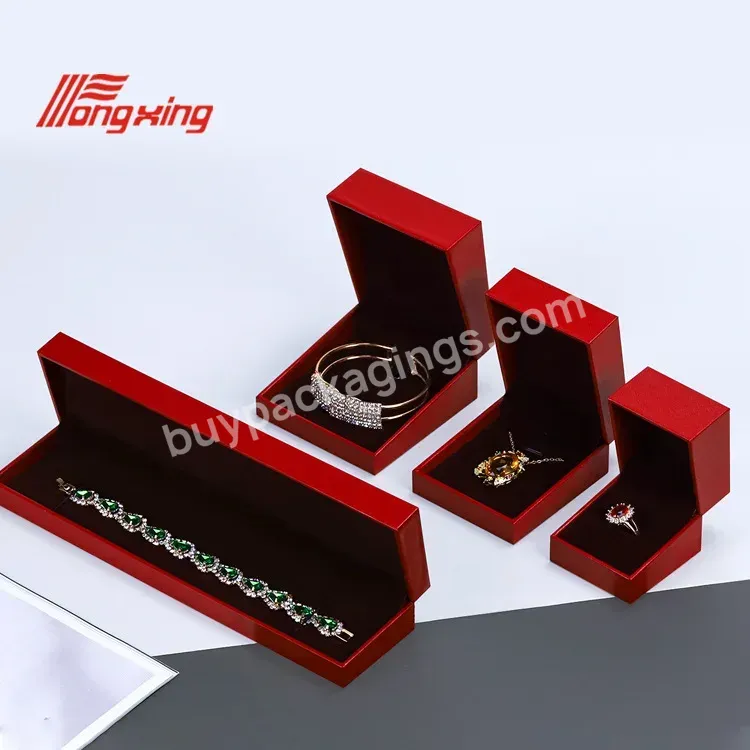 Tongxing Customized Logohigh-end Jewelry Box Pu Leather Pendant Box Jewelry Packaging Diamond Ring Box