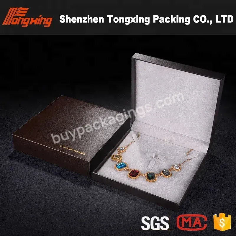 Tongxing Hot Selling Plastic Jewelry Box With Velvet Cushion