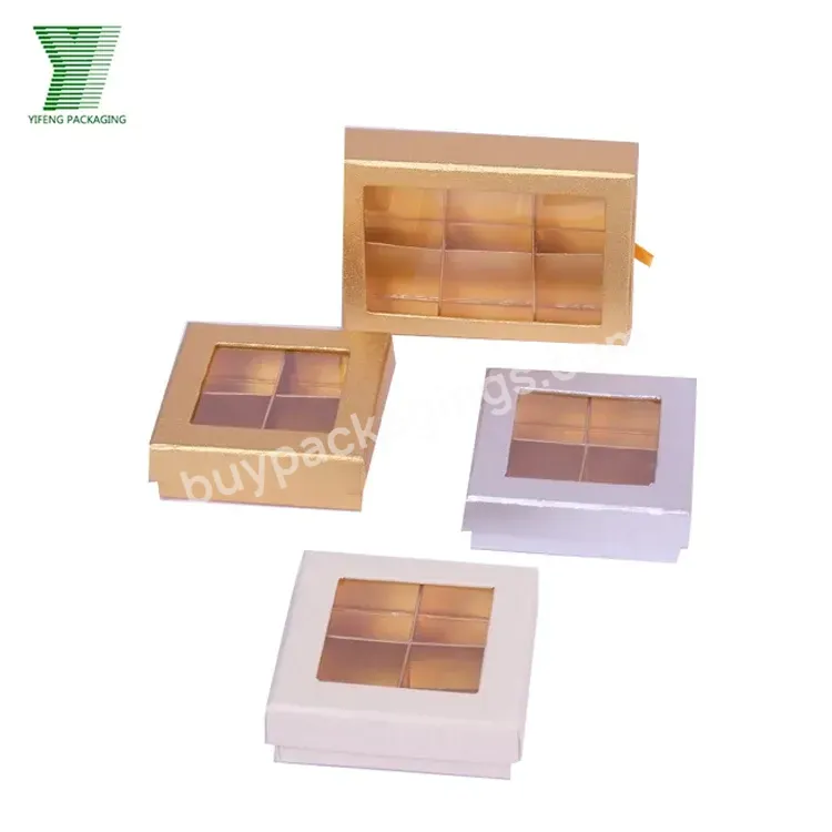 Top Selling Style Elegant Chocolate Box Slide Open Drawer Paper Box Candy Gift Box With Clear Pvc Window