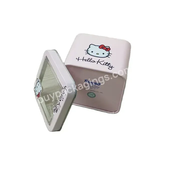 Unique Cute Cartoon Oem Factory Watch Packaging Tin Box With Custom Logo Small Gift Displaying Case Food Tin Box