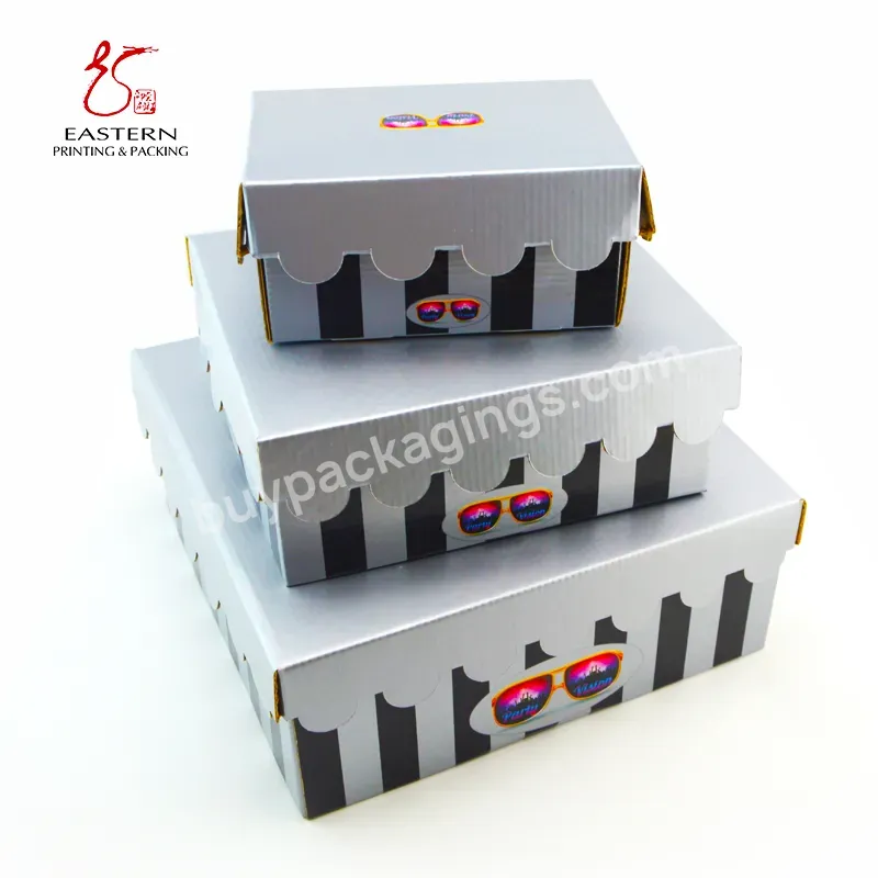 Unique Design Three Different Size Gift Packaging Box Custom Logo Carton Packaging Paper Box