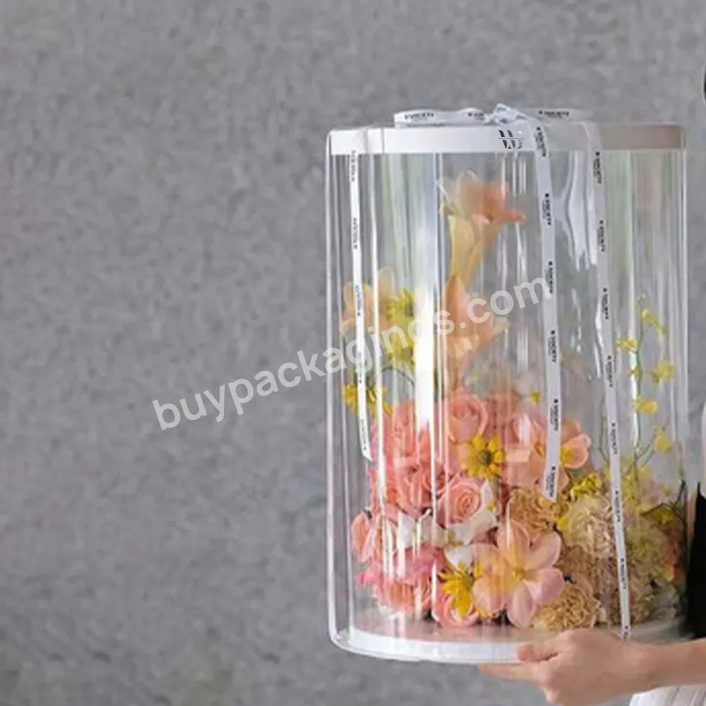 Valentine's Day Flower Box Round Single Rose Packaging Box Transparent Flowers Tube Hug Bucket Flower Wrapping Paper Souvenirs - Buy Kit Pedi-vac Cosmetics Parfum Canvas Flat Instachill You Kylie Saffron Okta Babyshark Calendar Hp Buy Avent Frame Par