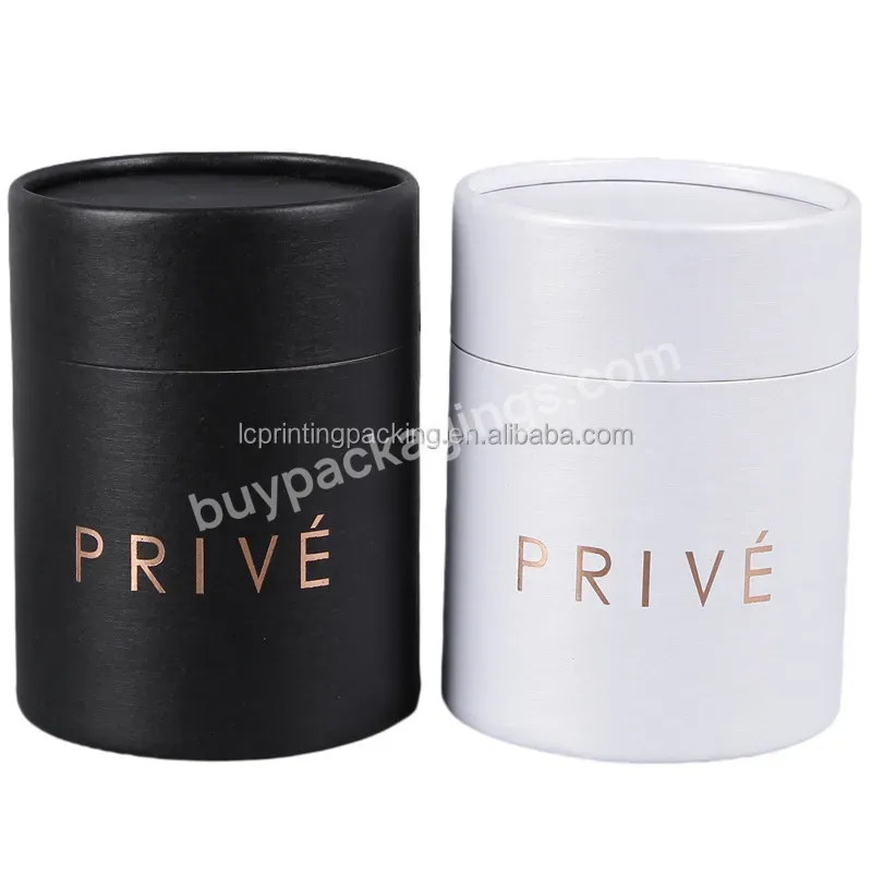 White Round Rigid Candle Gift Packaging Box Cardboard Cylinder Paper Tubes Packaging Box - Buy Candle Jar Cardboard Round Box,White Tube Cylinder Packaging Box For Gifts,Cylinder Perfume Box.