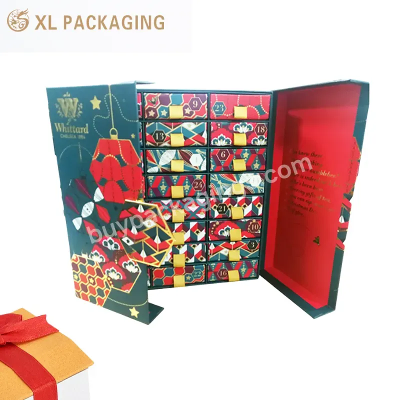 Wholesale Custom Logo 24 Luxury Cardboard Fashion Double Door Magnet Advent Calendar Box For Festival - Buy Luxury Cardboard Calendar Box,Magnet Advent Calendar Box,Paper Advent Calendar Boxes.