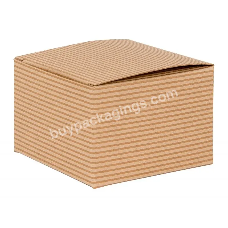 Wholesale Custom Logo Printing Cheap Chic Natural Brown Kraft Eco Friendly Paper Gift Box