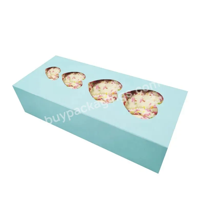 Wholesale Empty Gift High Quality Paper Packaging Boxes Sweets Cake Design Chocolates Wedding Sweet Bakery Boxes With Window