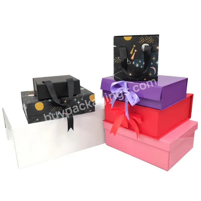 Wholesale High Quality Luxurious Paper Folding Magnetic Packaging Box Gift Boxes With Magnetic Lid For Clothes Packaging