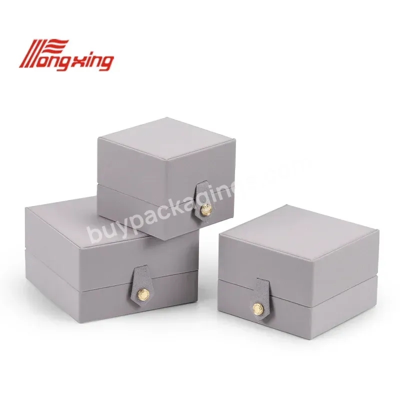 Wholesale Jewelry Packaging Box With Logo Customized Jewelry Box Logo And Set Luxury Pu Jewelry Box