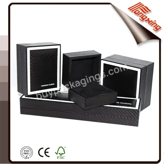 Wholesale Jewelry Packaging Case Design Your Own Black Watch Box