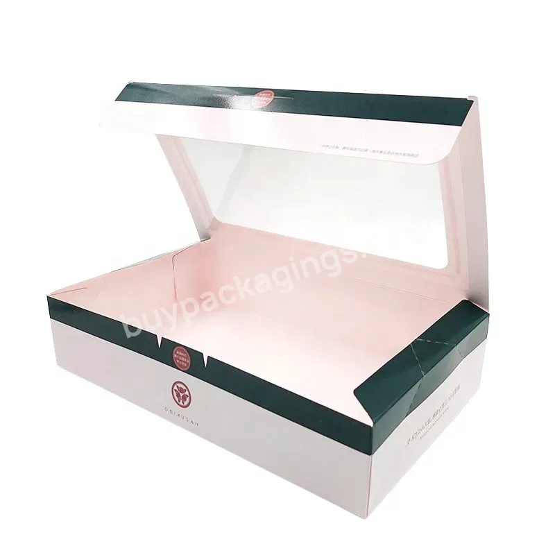 Wholesale Low Price Customized Logo Printing White Big Capactity Cardboard Box For Baby Cloth Packaging With Transparent Window - Buy Full Printing Customized Size Cardboard Gift Box For Accessory Packaging With Your Logo Printed With Matte Laminatio