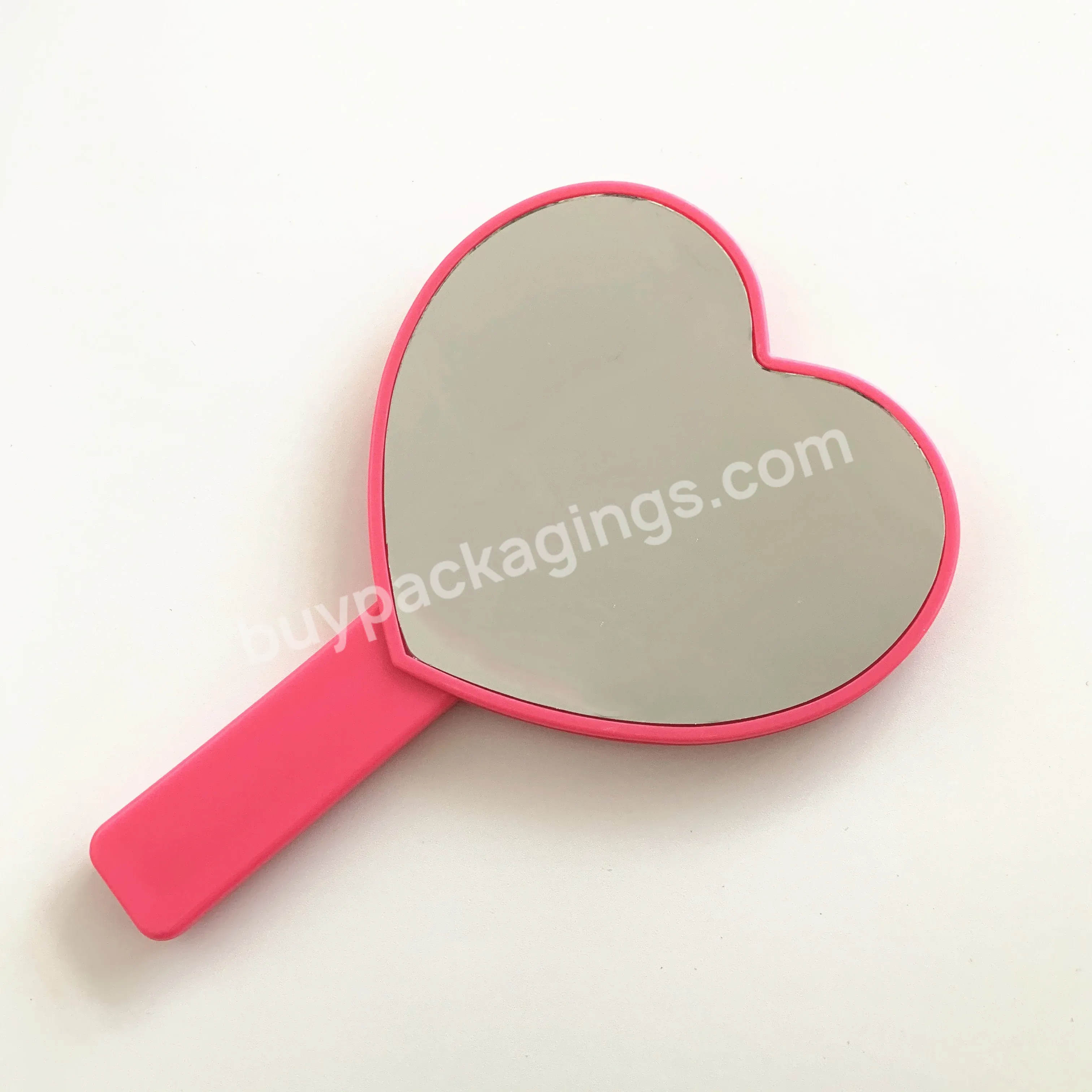 Wholesale Makeup Mirror With Handle Custom Your Logo Hand Mirror For Beauty Girl Apply Cosmetics - Buy Mirrors,Makeup Mirror,Custom Your Logo Hand Mirror.